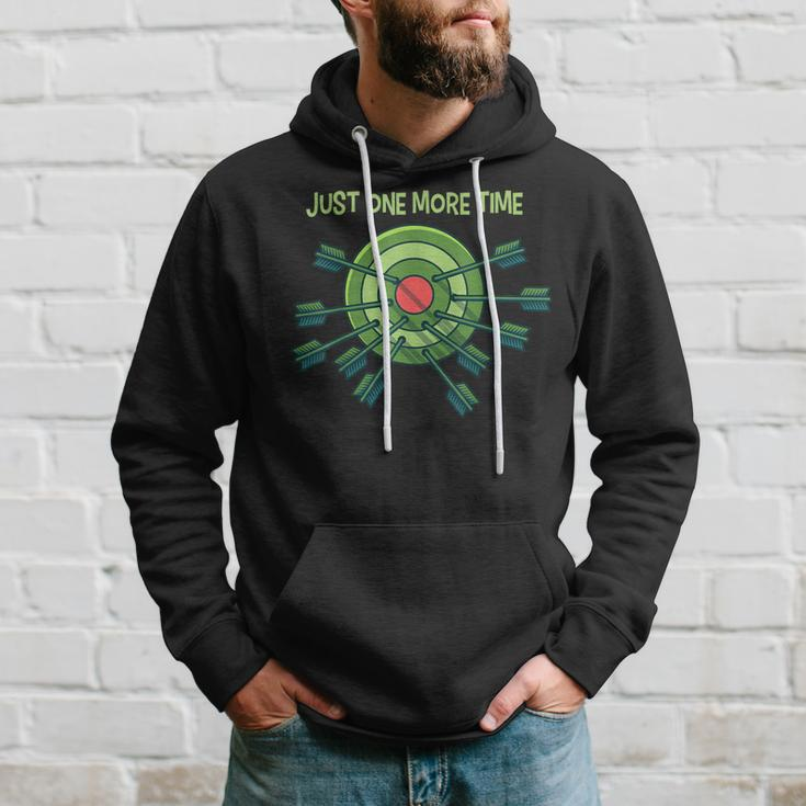 Just One More Time I Archery Target Arrow Hoodie Gifts for Him