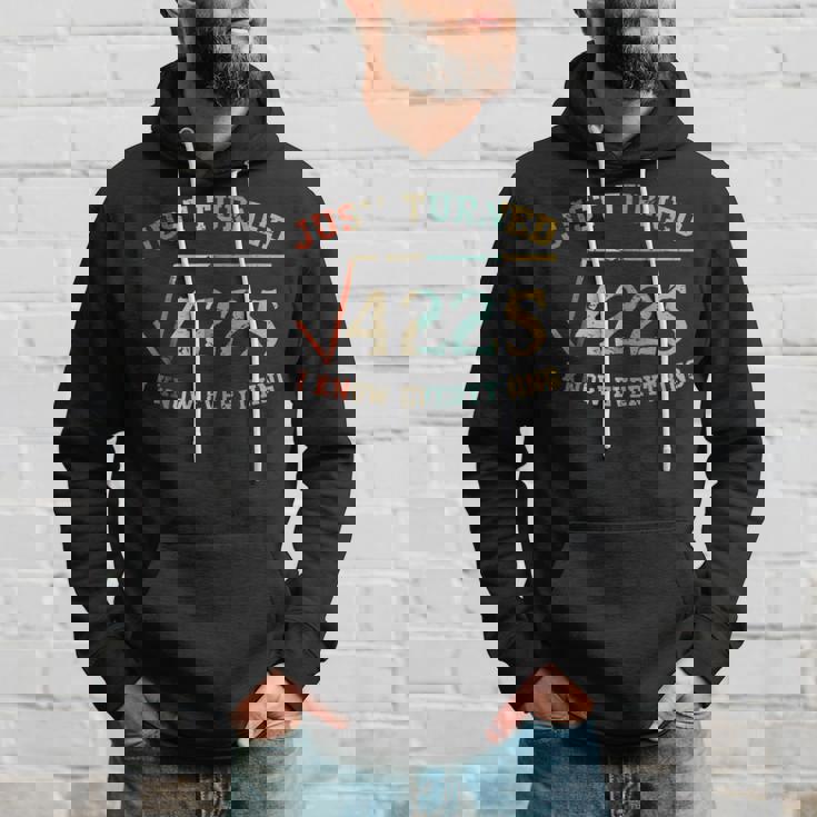 Just Turned Square Root Of 4225 65 Years Old Hoodie Gifts for Him Just Turned Square Root Of 4225 65 Years Old Hoodie Gifts for Him
