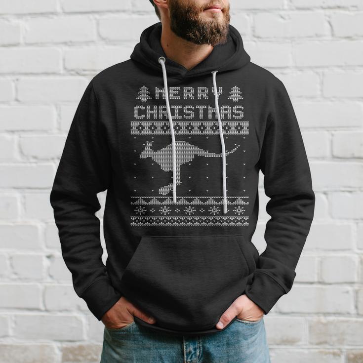 Kangaroo Ugly Christmas Sweater Xmas Party Hoodie Gifts for Him