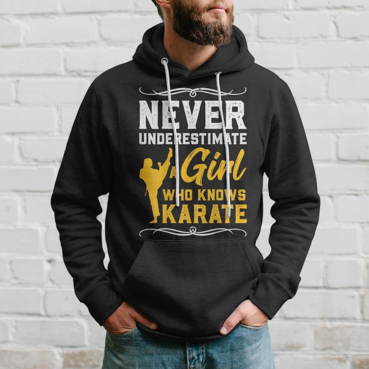 Karate Never Underestimate A Girl Karate Gift Karate Funny Gifts Hoodie Gifts for Him
