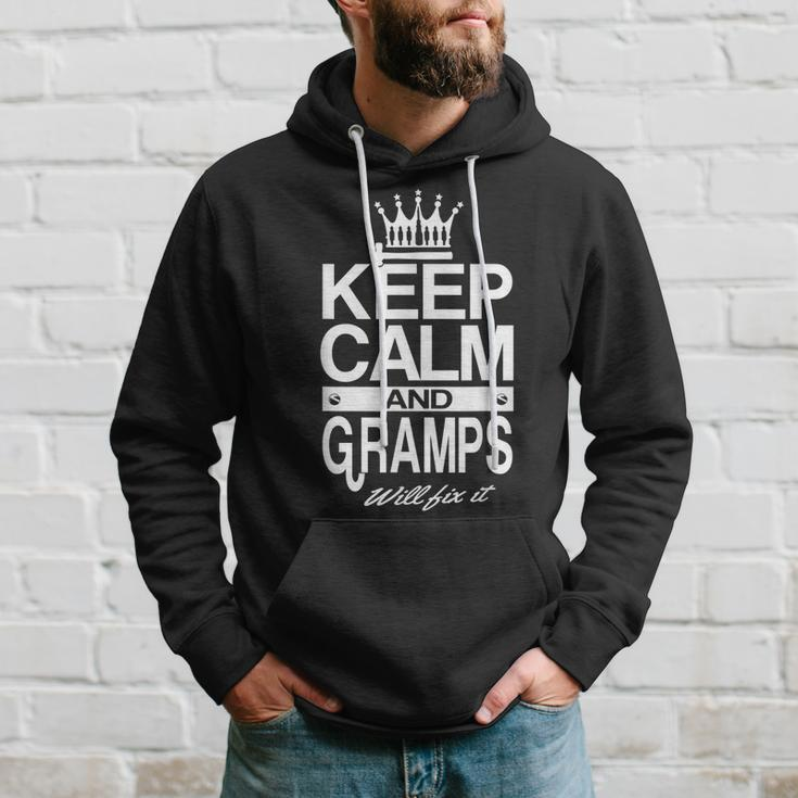Keep Calm And Gramps Will Fix It Funny Grandpa Dad Men Gift Hoodie Gifts for Him