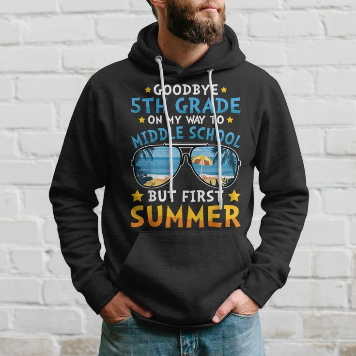 Kids Goodbye 5Th Grade Graduation To 6Th Grade Hello Summer Hoodie Gifts for Him