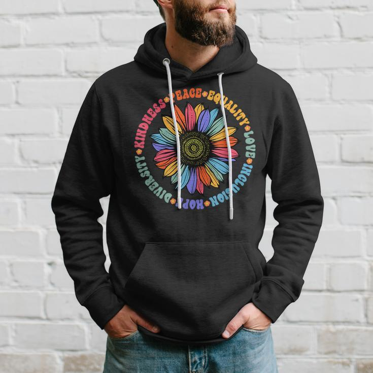 Kindness Peace Equality Love Hope Diversity Human Rights Hoodie Gifts for Him