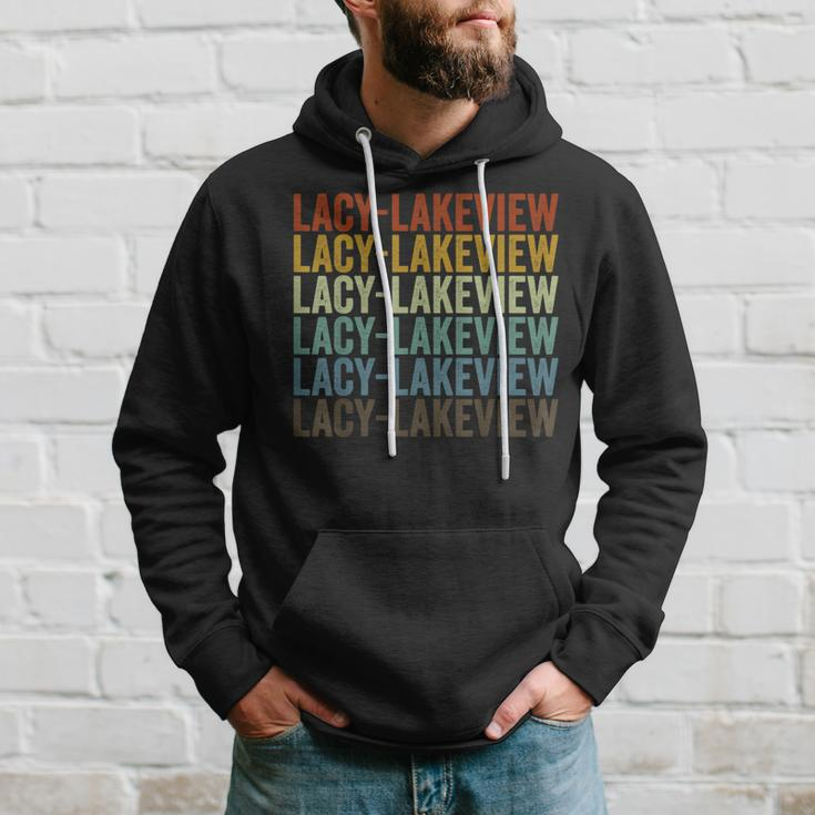 Lacy-Lakeview City Retro Hoodie Gifts for Him