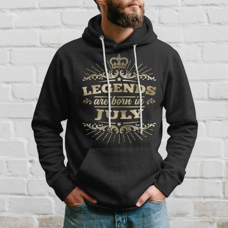 Legends Are Born In July King Queen Crown King Funny Gifts Hoodie Gifts for Him