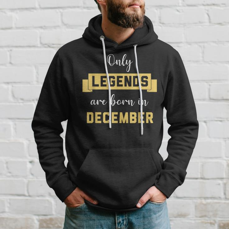 Only Legends Are Born In December Birthday Party Wear Hoodie Gifts for Him
