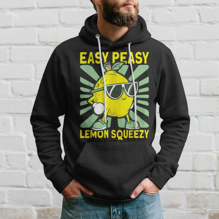 Lemonade Dealer Easy Peasy Lemon Squeezy Lemonade Stand Boss Hoodie Gifts for Him