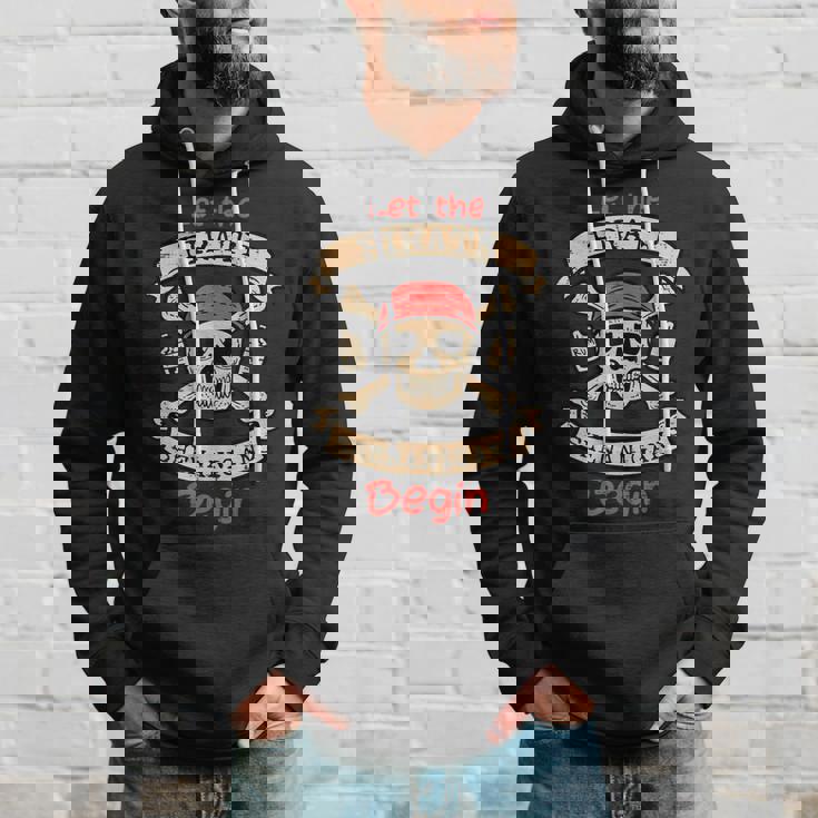 Let The Pirate Shenanigans Begin Skull Fun Halloween Costume Hoodie Gifts for Him