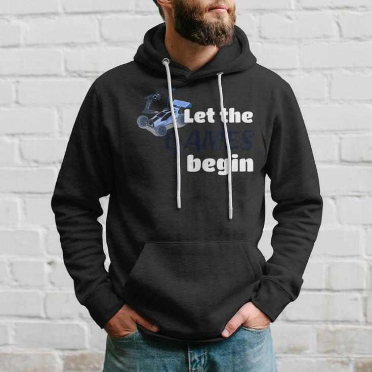 Let The Games Begin Rc Racing Racers Car Sports Buggy Hoodie Gifts for Him