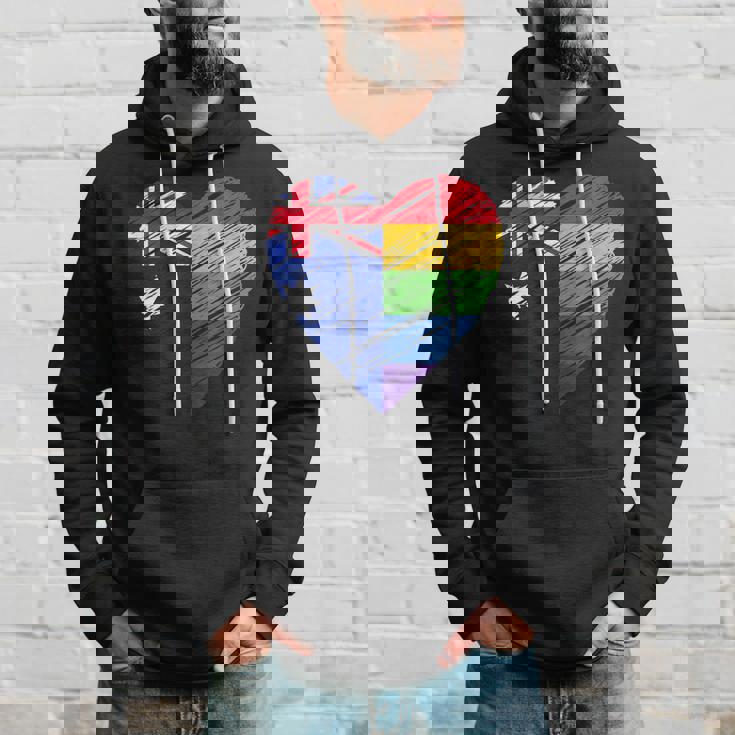 Lgbtq Australia Gay Pride Heart For Gay Lesbian Love Lgbt Hoodie Gifts for Him