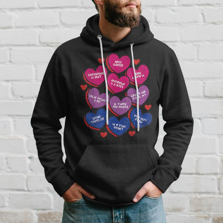 Lgbtq Librarian Bisexual Pride Library Book Worm Reader Pride Month Funny Designs Funny Gifts Hoodie Gifts for Him