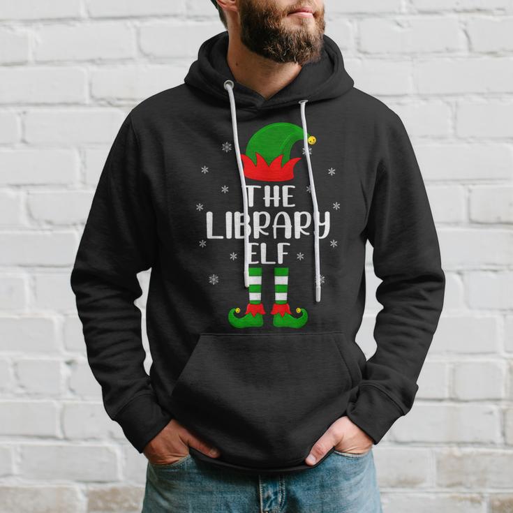 The Library Elf Christmas Party Matching Family Xmas Hoodie Gifts for Him