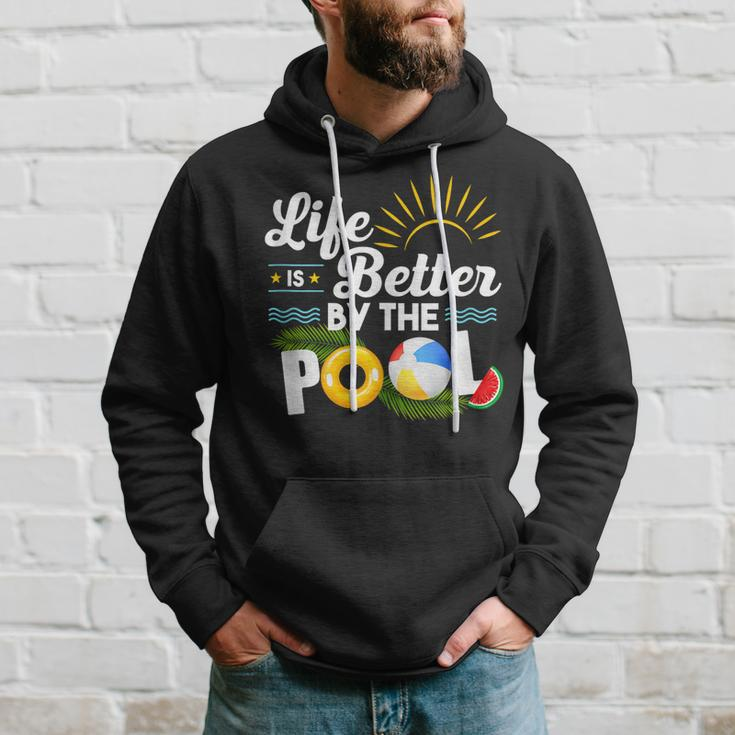 Life Is Better At The Pool Summer Vacation Summer Party Hoodie Gifts for Him