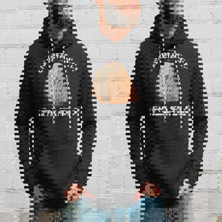 Life Is Better With Sfogliatelle | Italian Pastry Graphic Hoodie Gifts for Him
