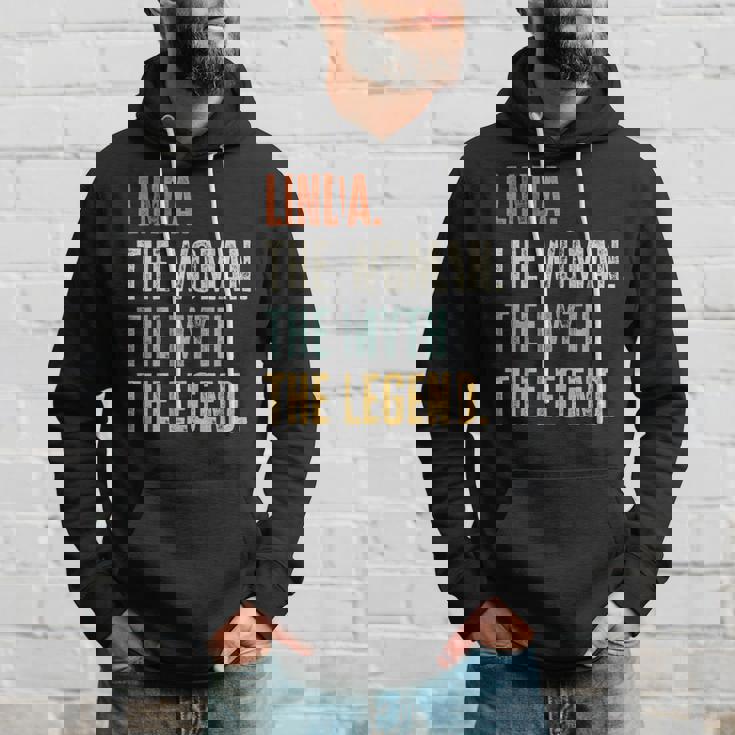 Linda The Best Woman Myth Legend Funny Best Name Linda Hoodie Gifts for Him