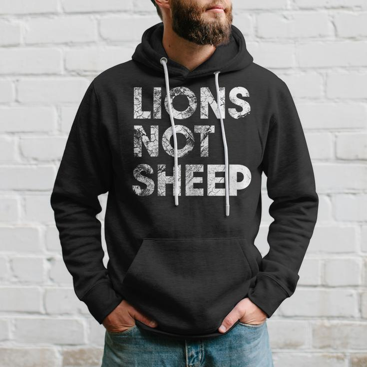 Lions Not Sheep Hoodie Gifts for Him