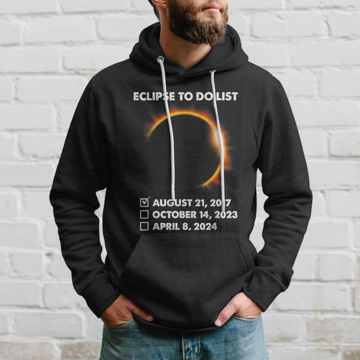 To Do List Annular Solar Eclipse 2023 Total Eclipse 2024 Hoodie Gifts for Him
