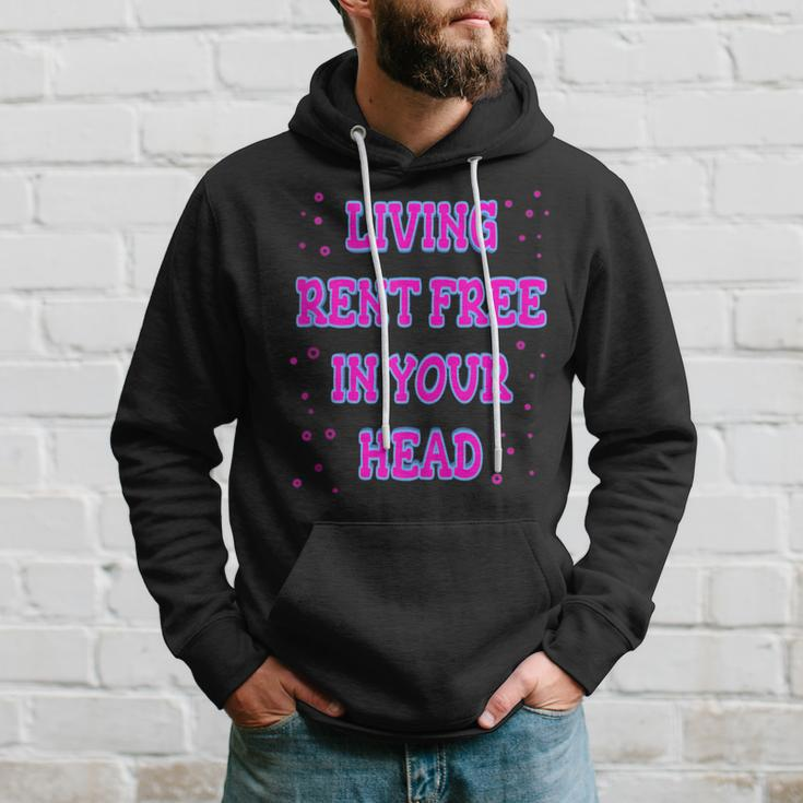 Living Rent Free In Your Head Funny Thoughts Thinking About Hoodie Gifts for Him