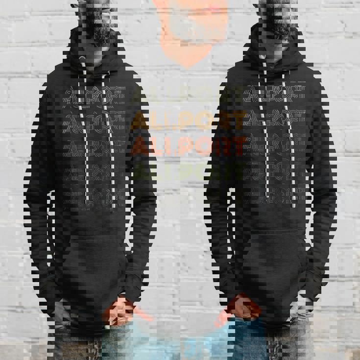 Love Heart Allport Grunge Vintage Style Black Allport Hoodie Gifts for Him