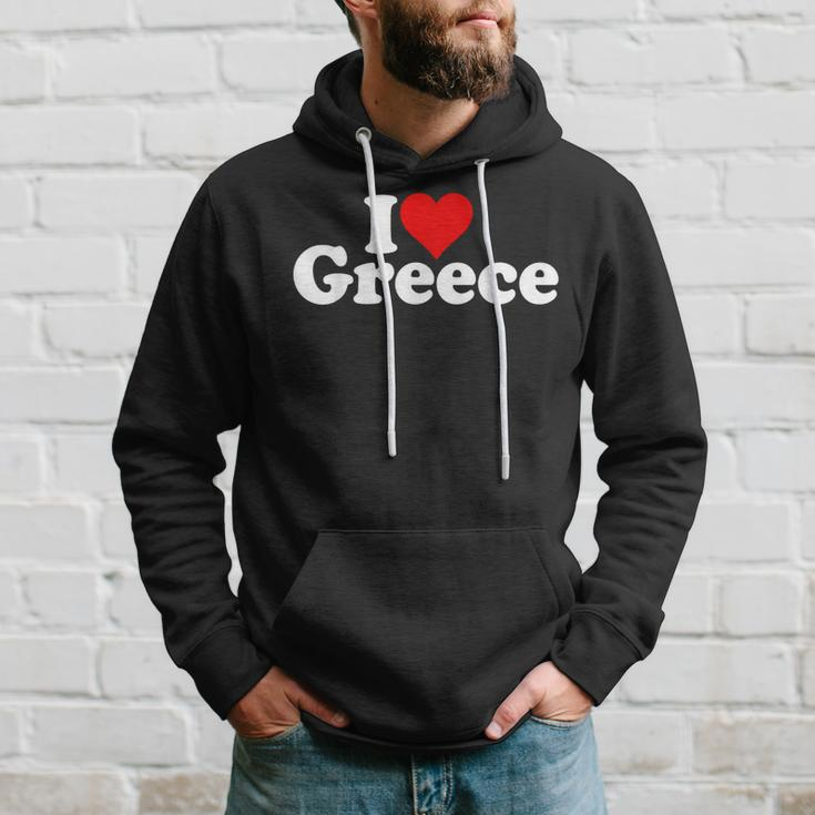 I Love Heart Greece Hoodie Gifts for Him