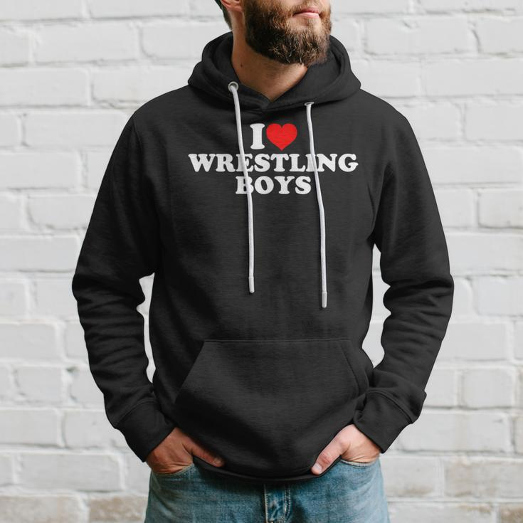 I Love Wrestling Boys Hoodie Gifts for Him