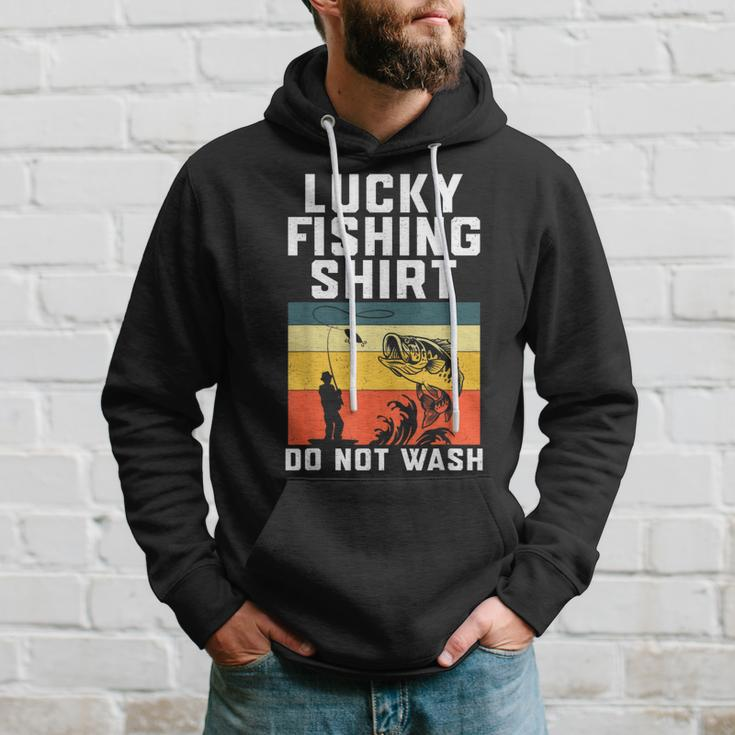 Lucky Fishing Do Not Wash Vintage Fishing Lover Gag Gag Gifts Hoodie Gifts for Him