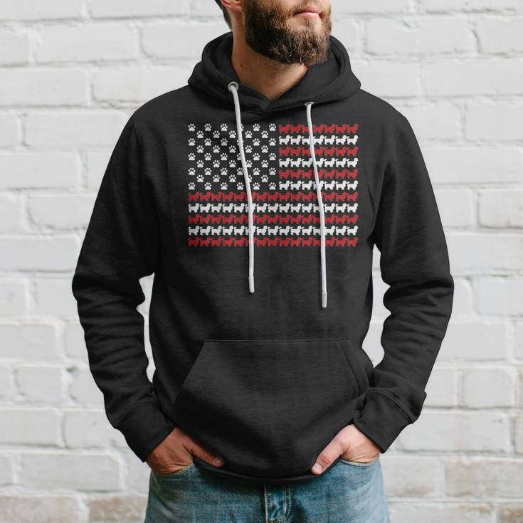 Maltipoo Dog American Flag Patriotic 4Th Of July Hoodie Gifts for Him