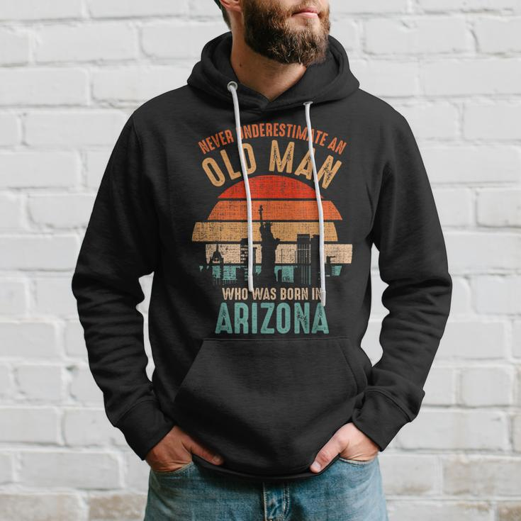 Mb Never Underestimate An Old Man Born In Arkansas Hoodie Gifts for Him