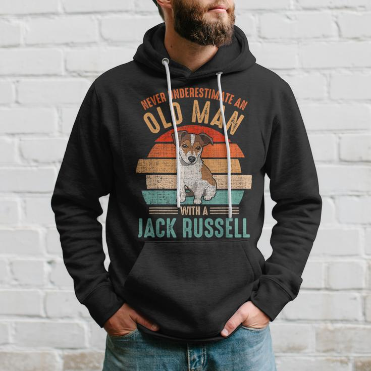 Mb Never Underestimate An Old Man With A Jack Russel Hoodie Gifts for Him