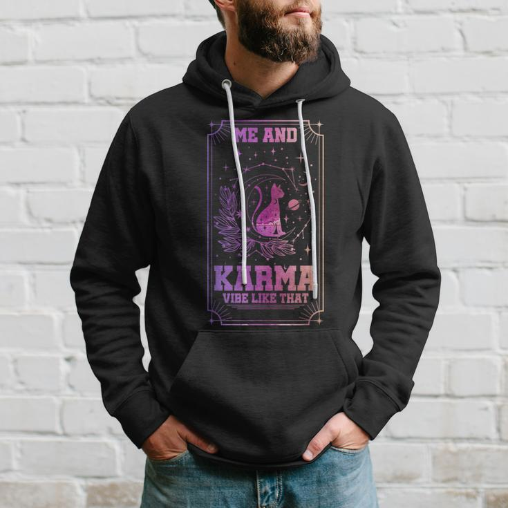 Me And Karma Vibe Like That Tarot Card Cat Toy Hoodie Gifts for Him