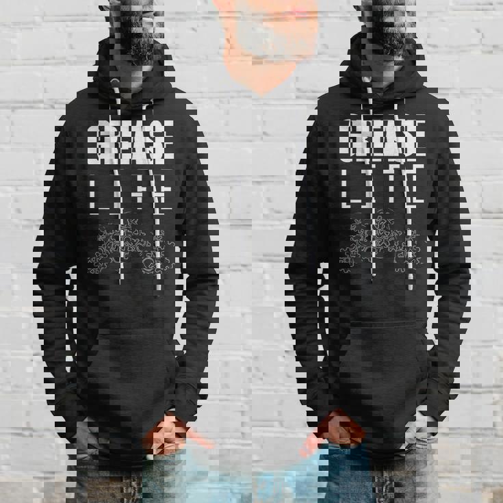 Mechanic Grease Life Gears For Car Mechanic Dad Hoodie Gifts for Him