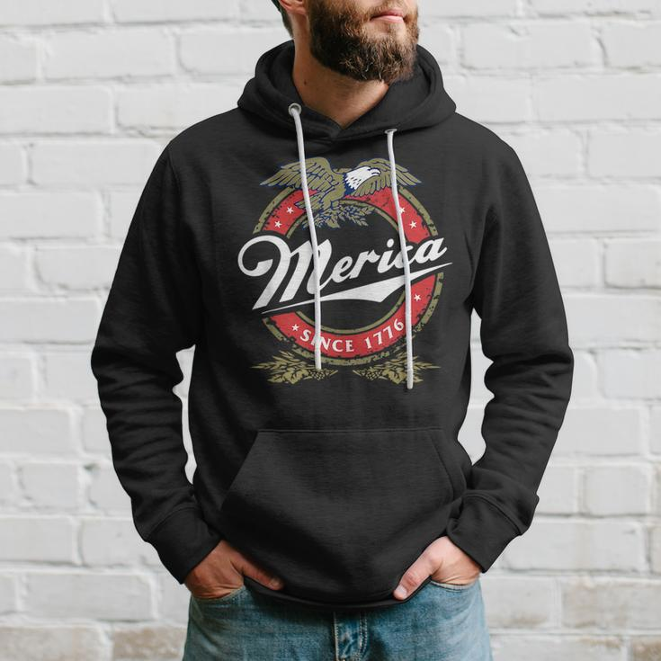 Merica Since 1776 Funny 4Th Of July Merica Since 1776 Hoodie Gifts for Him