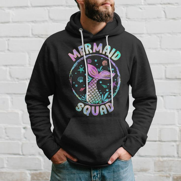 Mermaid Squad Themed Birthday Party Mermaids Family Matching Hoodie Gifts for Him