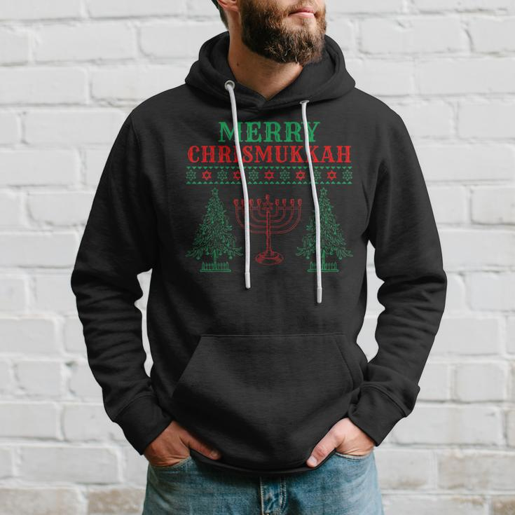 Merry Chrismukkah Ugly Christmas Sweater Hoodie Gifts for Him