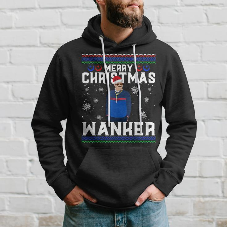 Merry Christmas Wanker Ugly Xmas Sweater Coach Soccer Hoodie Gifts for Him