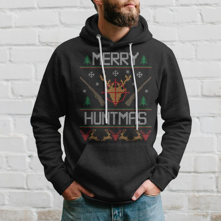 Merry Huntmas Hunting Ugly Christmas Sweater For Deer Hunter Hoodie Gifts for Him