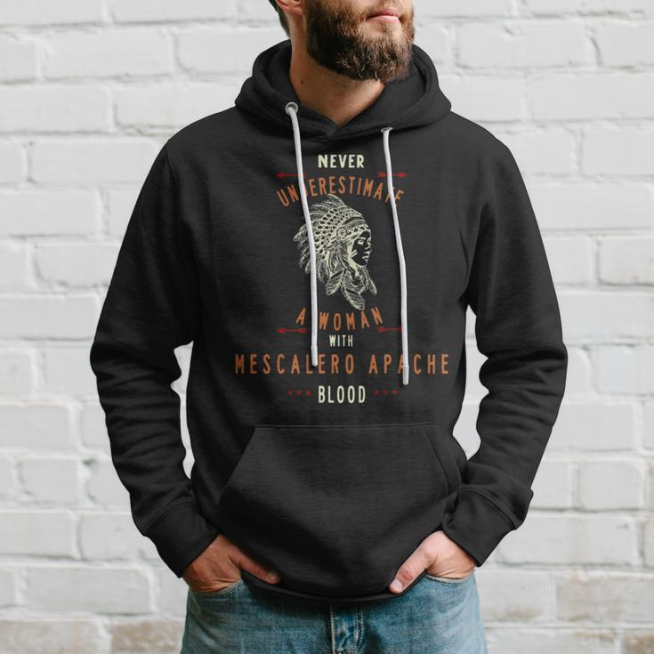 Mescalero Apache Native Indian Woman Never Underestimate Indian Funny Gifts Hoodie Gifts for Him