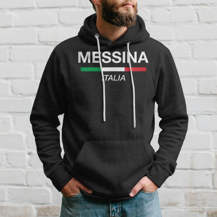 Messina Italian Name Italy Flag Italia Family Surname Hoodie Gifts for Him