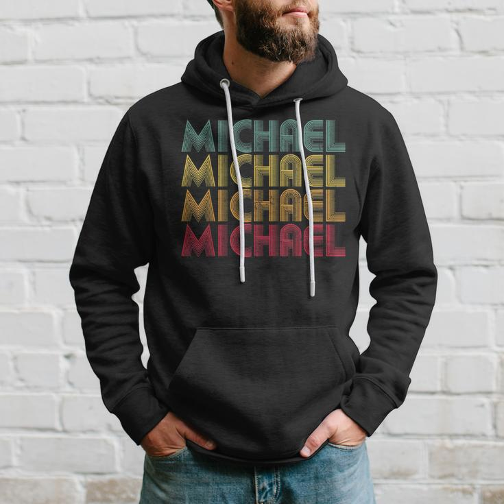 Michael Name Vintage Retro 70S 80S Personalized Gift Hoodie Gifts for Him