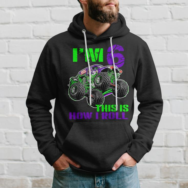 Monster Trucks Are My Jam 6Th Birthday Boy 6 Years Old Hoodie Gifts for Him
