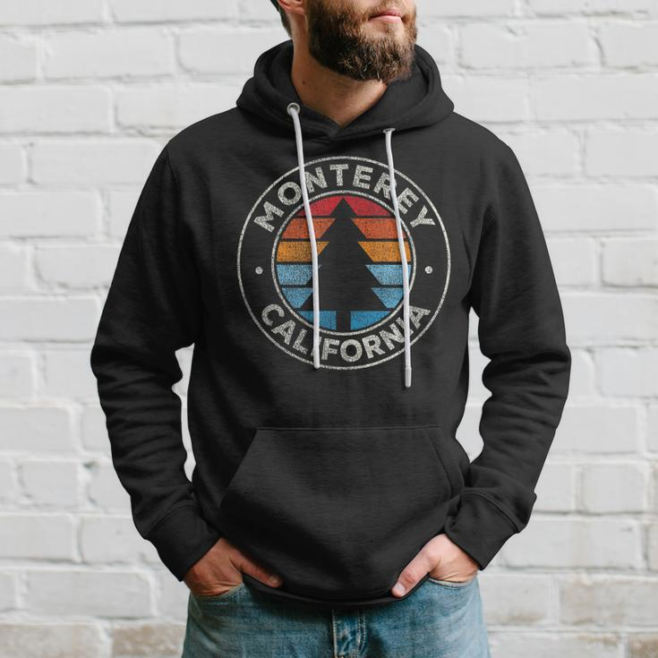 Monterey California Ca Vintage Graphic Retro 70S Hoodie Gifts for Him