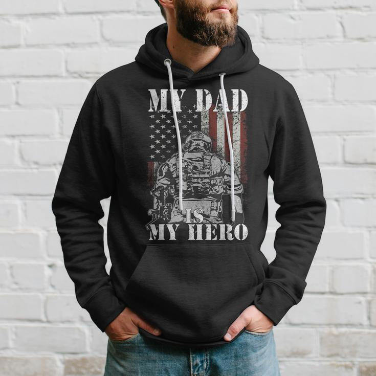 My Daddy Is My Hero Military Dad Fathers Day 4Th Hoodie Gifts for Him