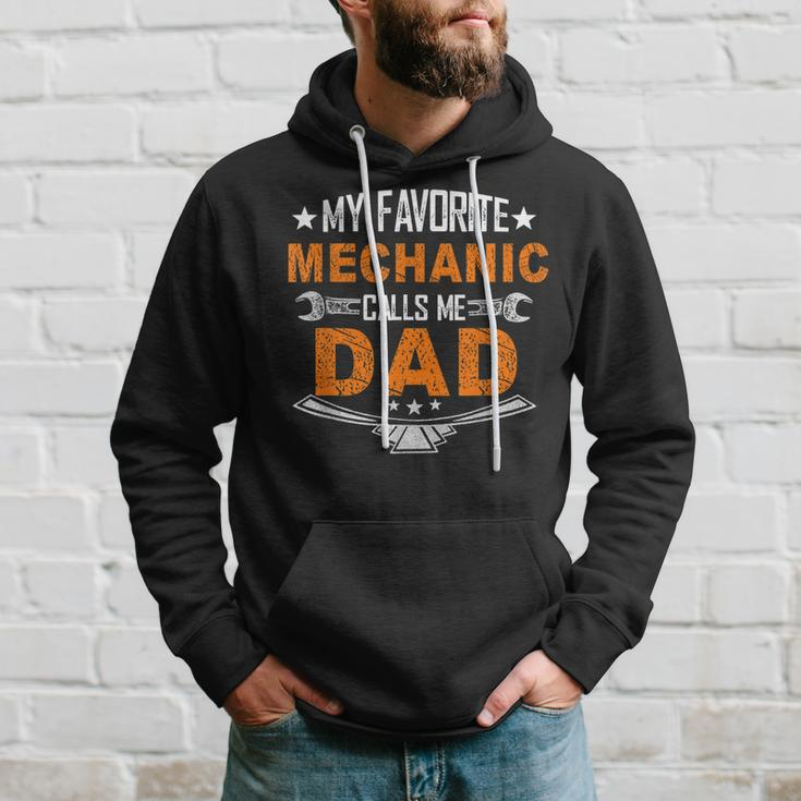 My Favorite Mechanic Calls Me Dad Cute Father Gift Hoodie Gifts for Him