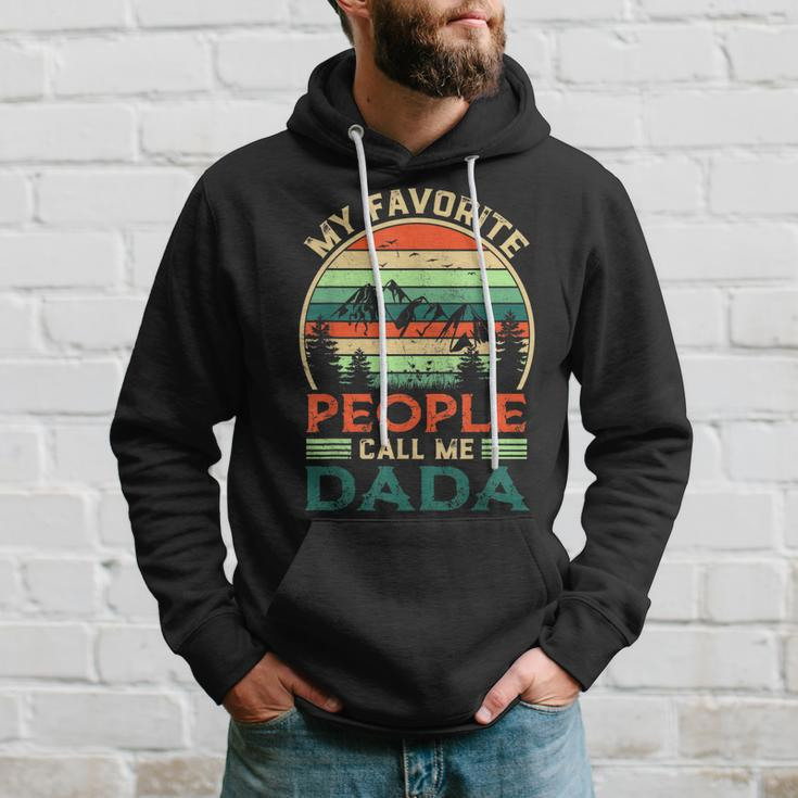 My Favorite People Call Me Dada Fathers Day Gifts Vintage Hoodie Gifts for Him