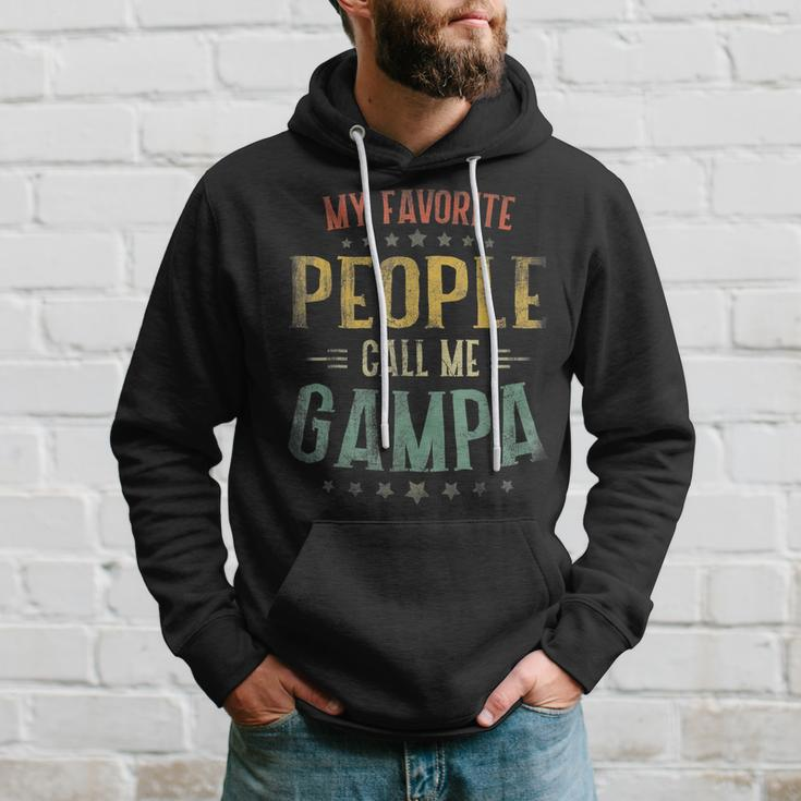My Favorite People Call Me Gampa Fathers Day Men Vintage Hoodie Gifts for Him