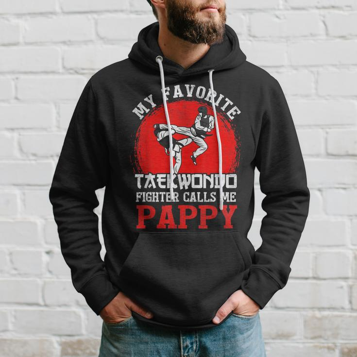 My Favorite Taekwondo Fighter Calls Me Pappy Fathers Day Hoodie Gifts for Him