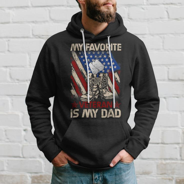 My Favorite Veteran Is My Dad Father Veterans Day 1 Hoodie Gifts for Him
