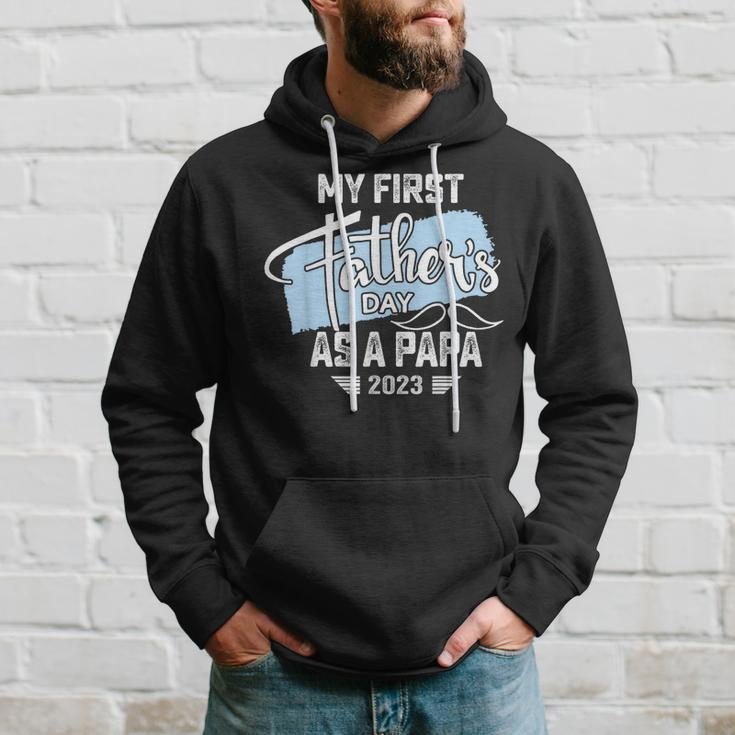 My First Fathers Day As A Papa 2023 Father Day Gifts Hoodie Gifts for Him