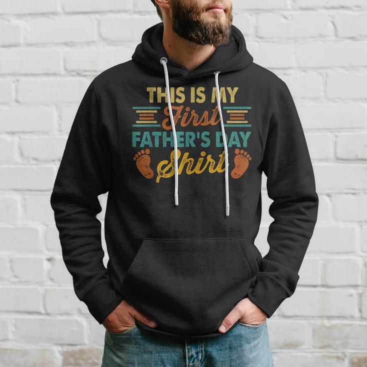 My First Fathers Day New Dad Hoodie Gifts for Him