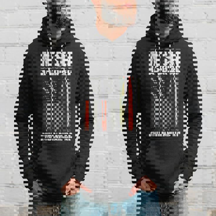 My Son Has Your Backmarinedad Camouflage Hoodie Gifts for Him